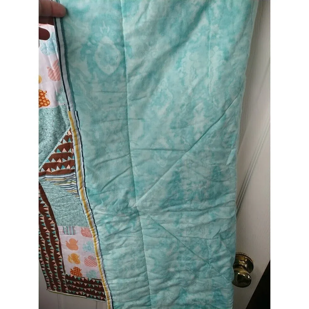 New Handmade Ducks Unisex Pinwheel Baby Blanket. 38.5